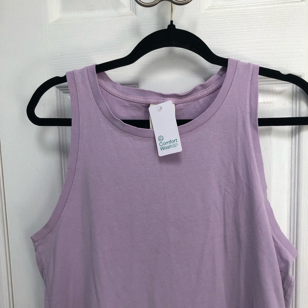 Hanes Comfortwash sleeveless tshirt dress Casual lot of 2 Medium USA Cotton New - Picture 5 of 16
